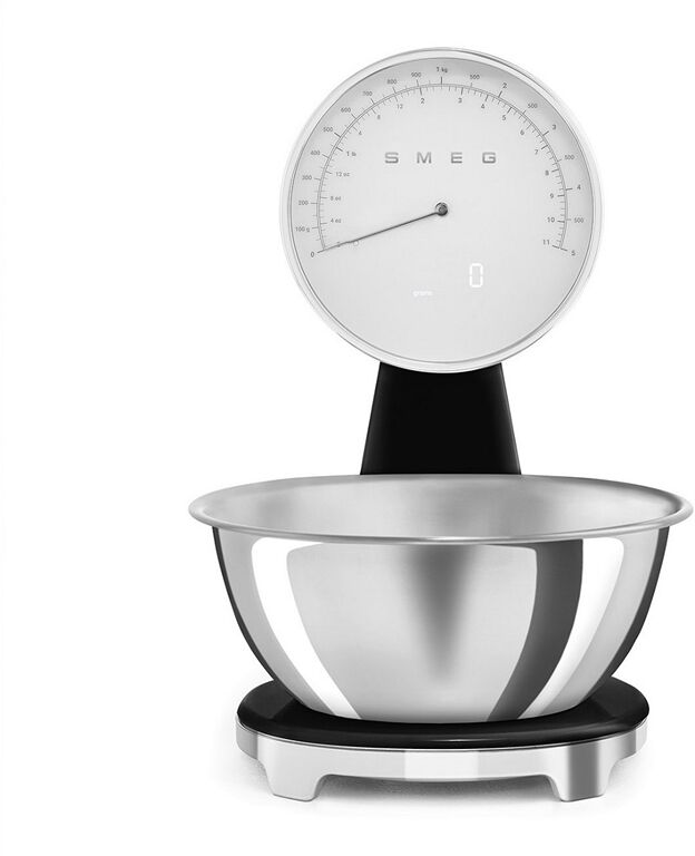 Smeg KSF01BLWW Küchenwaage mit Schüssel