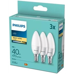Philips LED 40W B35 E14 WW FR ND 3PF/6 DISC