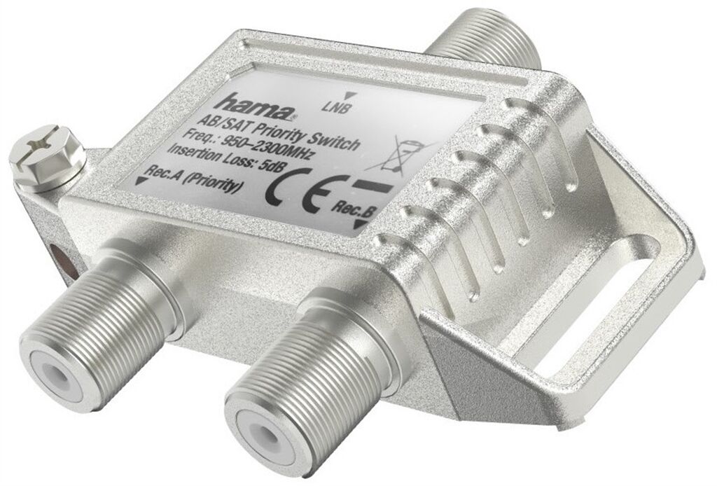 Hama AB/SAT-Prioritätsschalter (metall) Umschalter