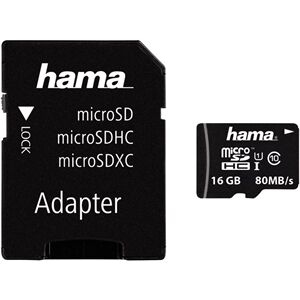 Hama microSDHC 16GB Class 10 + Adapter 00124138