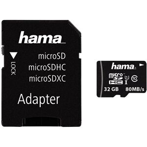 Hama microSDHC 32GB Class 10 + Adapter 00124139
