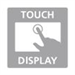 Bedienung durch Touch-Display