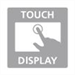 Bedienung durch Touch-Display